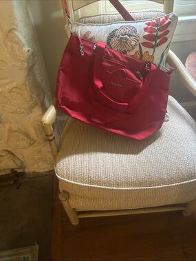 Baggallini Red Nylon Tote with Front Pockets